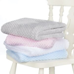 Baby Luxury Waffle Blanket- Pink