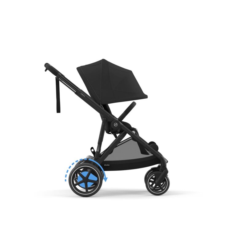 Cybex E-gazelle S Stroller/travel System- Moon Black