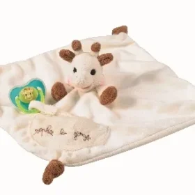 Sophie The Giraffe Comforter With Soother Holder