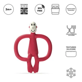 Matchstick Monkey Red Monkey Teether