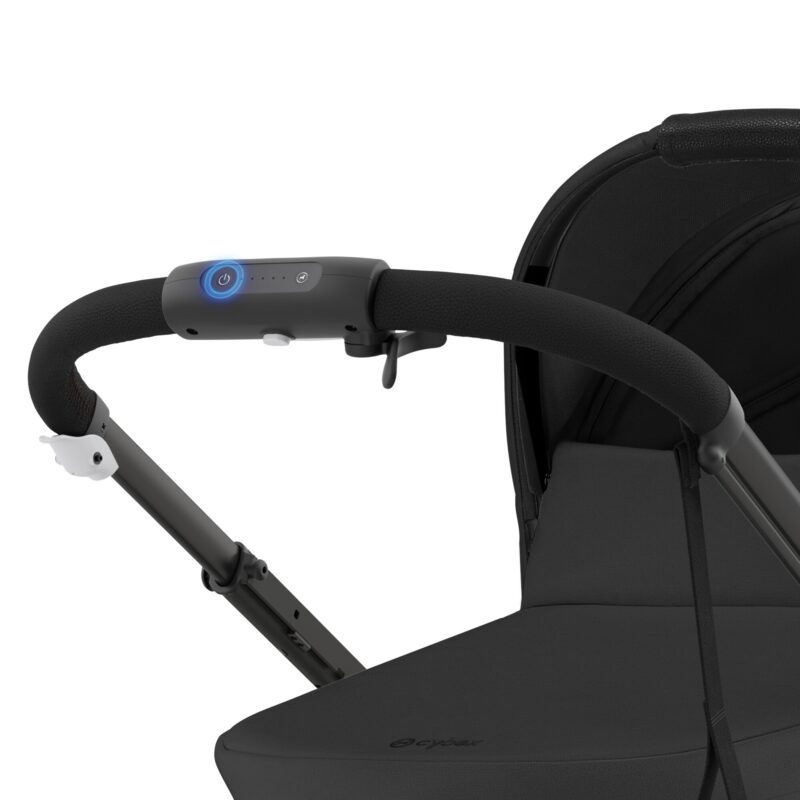 Cybex E-gazelle S Stroller/travel System- Moon Black