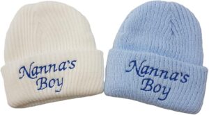 Beanie Hat Newborn- Nannas Boy- Blue