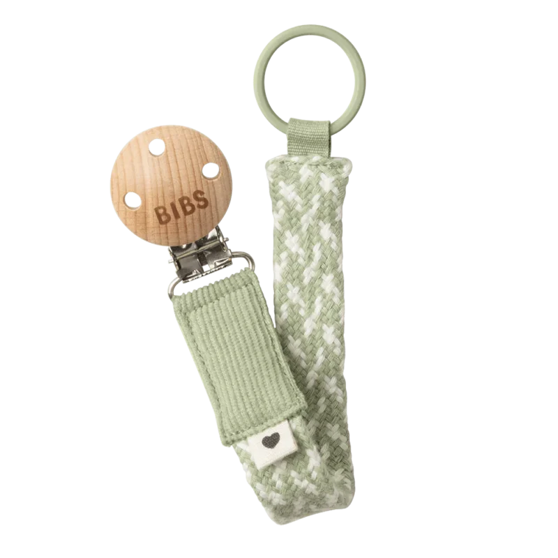 Bibs Pacifier Clip - Sand/ivory (copy)