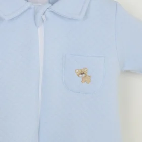 Pex Cub Zipped Sleepsuit-Blue
