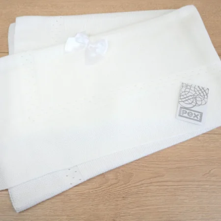 Pex Baby Danielle Shawl- White