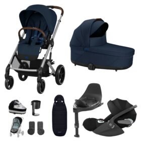 Cybex Balios S Lux Stroller/travel System- Ocean Blue