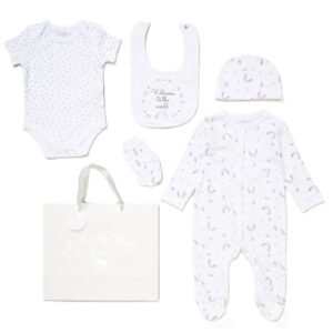 Baby Welcome To The World 6 Piece Mesh Bag Gift Set