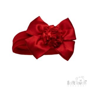 Red Headband W/bow & Flower