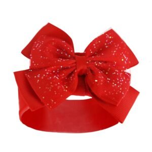 Red Headband W/glitter Bow