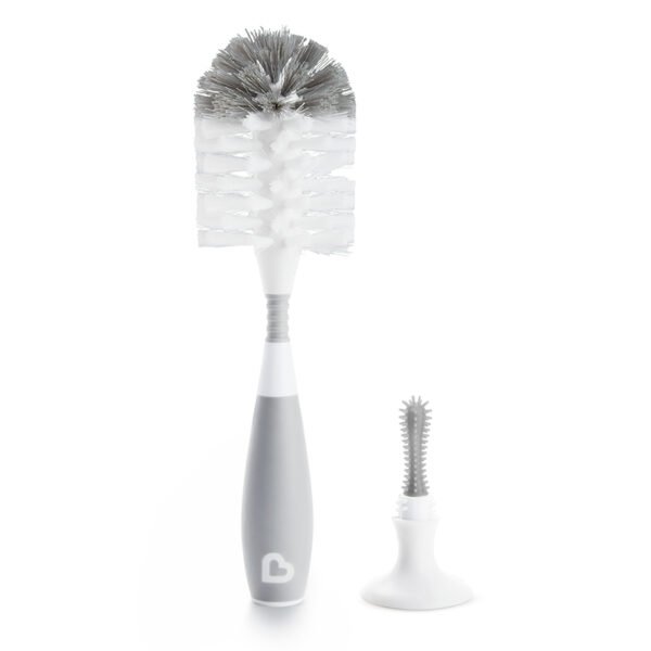 Munchkin Bristle Bottle Brush Grey