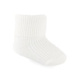 Cream Turnover Socks (newborn)