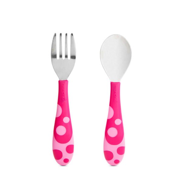 Munchkin Toddler Fork & Spoon Set- (choose Colour)