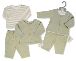 Baby Boys 3 Pcs Set - Sage