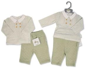 Baby Boys 2 Pcs Set- Sage