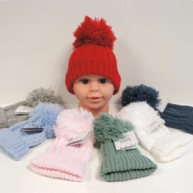 Baby Knitted Pom-pom Hat- Extra Small