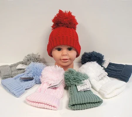 Baby Knitted Pom-pom Hat- Extra Small