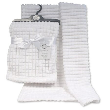 Baby White Jacquard Wrap