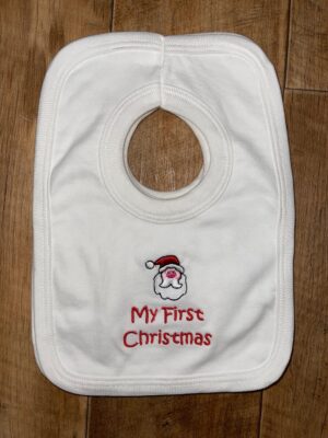 My 1st Christmas Bib- Santa