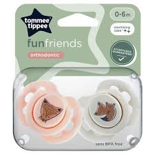 Tommee Tippee 2x Fun Soothers Bpa Free 0-6m