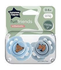 Tommee Tippee 2x Fun Soothers Bpa Free 0-6m