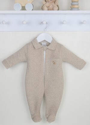 Pex Natural 'cub' Zip Sleepsuit