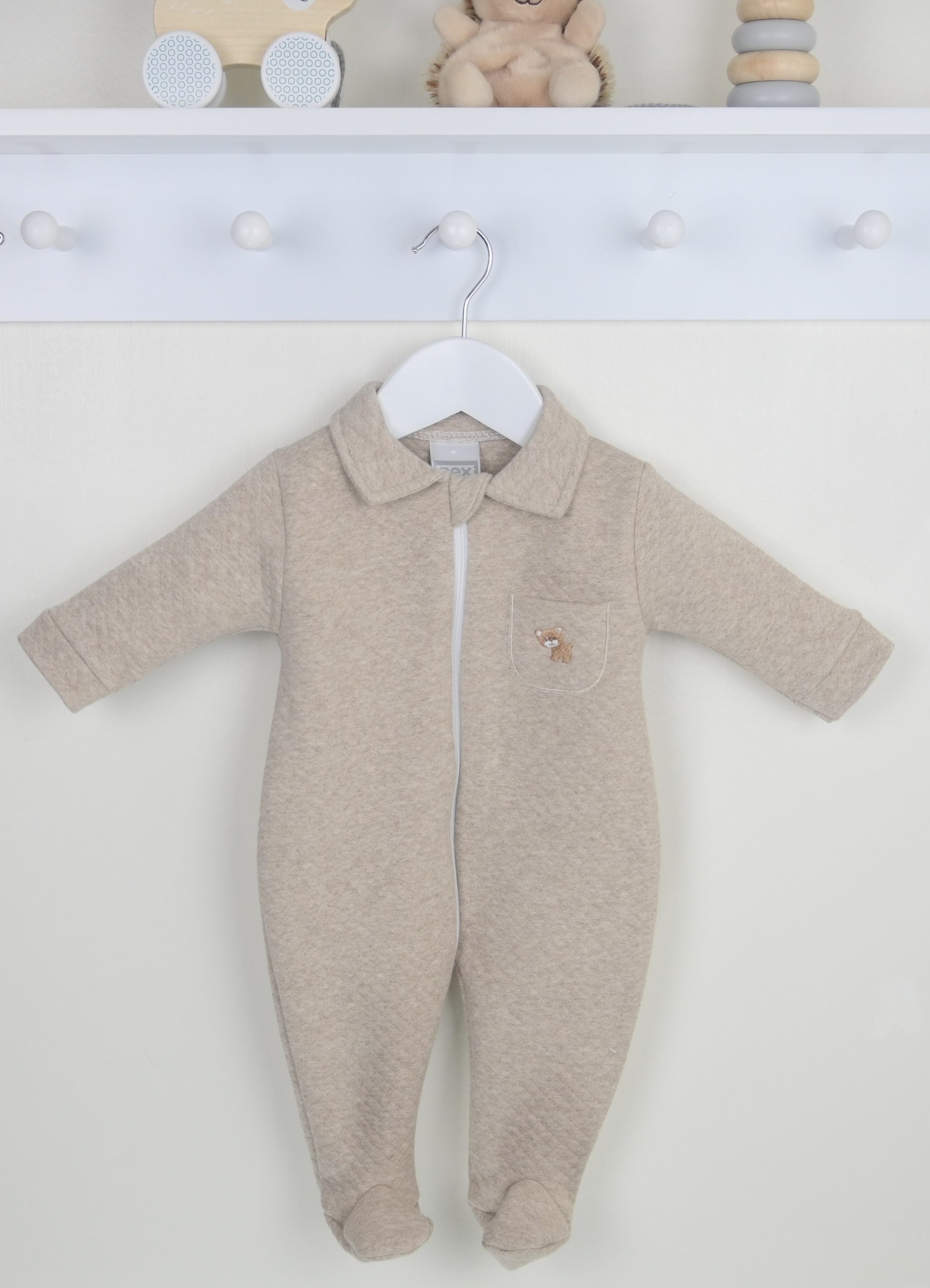 Pex Natural 'cub' Zip Sleepsuit Pex Natural 'cub' Zip Sleepsuit