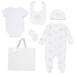 Baby Unisex Rain Cloud 6 Piece Mesh Bag Gift Set