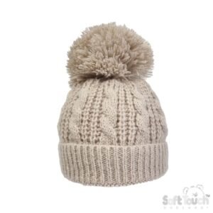 Cream Cable Knit Hat (0-12m) (copy)