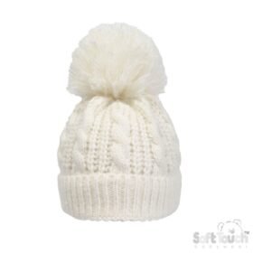 Blue Cable Knit Hat (0-12m) (copy)