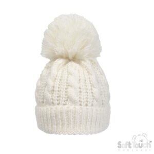 Blue Cable Knit Hat (0-12m) (copy)