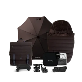 Peach 7 Pecan Pushchair And Carrycot – Complete Car Seat Bundle