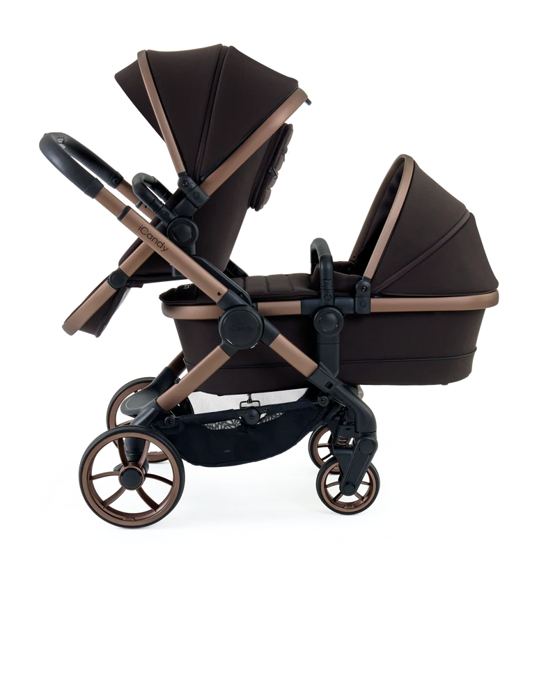 Icandy Peach 7 Pecan Pushchair And Carrycot - Double