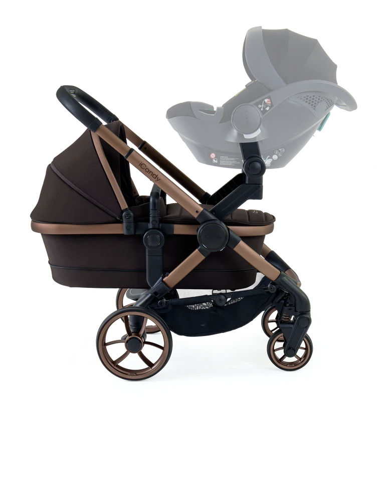 Icandy Peach 7 Pecan Pushchair And Carrycot - Twin