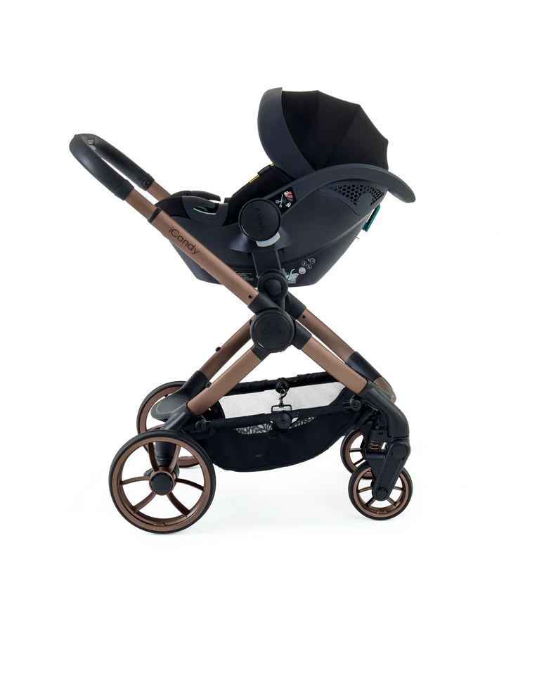 Peach 7 Pecan Pushchair And Carrycot - Complete Car Seat Bundle