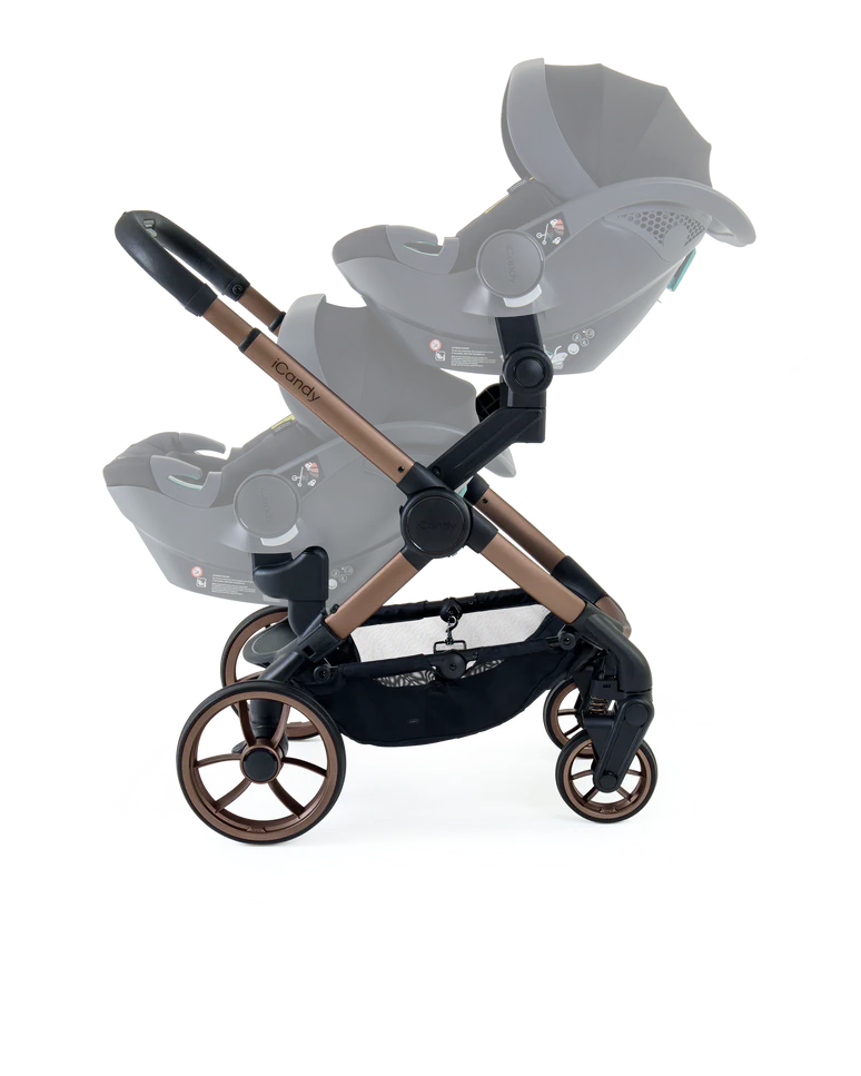 Icandy Peach 7 Pecan Pushchair And Carrycot - Twin