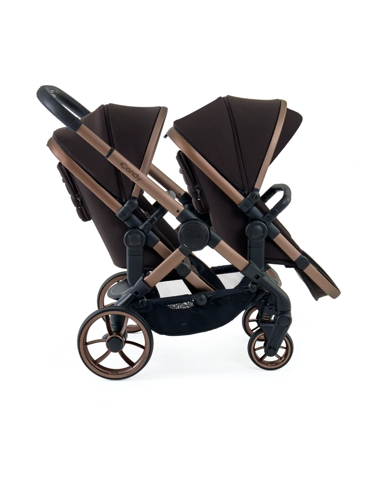 Icandy Peach 7 Pecan Pushchair And Carrycot - Twin