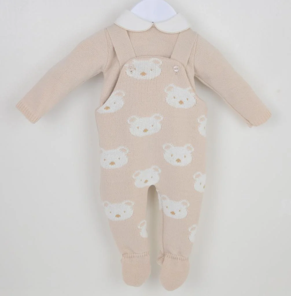Pex Benny Bear Dungaree Set - Biscuit Pex Benny Bear Dungaree Set - Biscuit