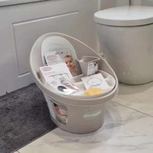 Shnuggle New Bath Essentials Bundle- White/grey