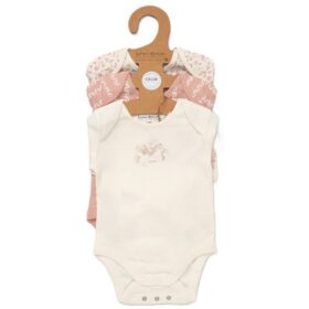 Organic Cotton 3 Pack Bodysuits With Extendable Gussets- Dream (copy)