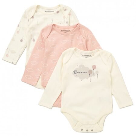 Organic Cotton 3 Pack Bodysuits With Extendable Gussets (copy)