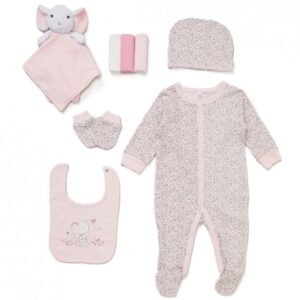 Baby Girls Mouse 8 Piece Mesh Bag Gift Set