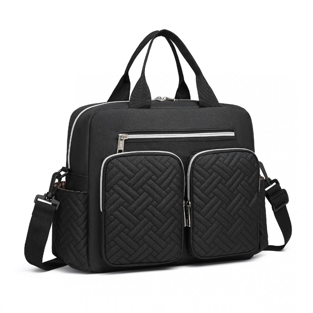 Durable And Functional Changing Tote Bag - Black Durable And Functional Changing Tote Bag - Black