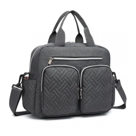 Durable And Functional Changing Tote Bag - Dark Grey