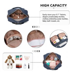 Durable And Functional Changing Tote Bag – Navy