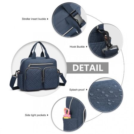 Durable And Functional Changing Tote Bag - Navy