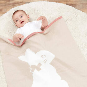 Flopsy Bunny Signature Knitted Blanket With Soft Toy