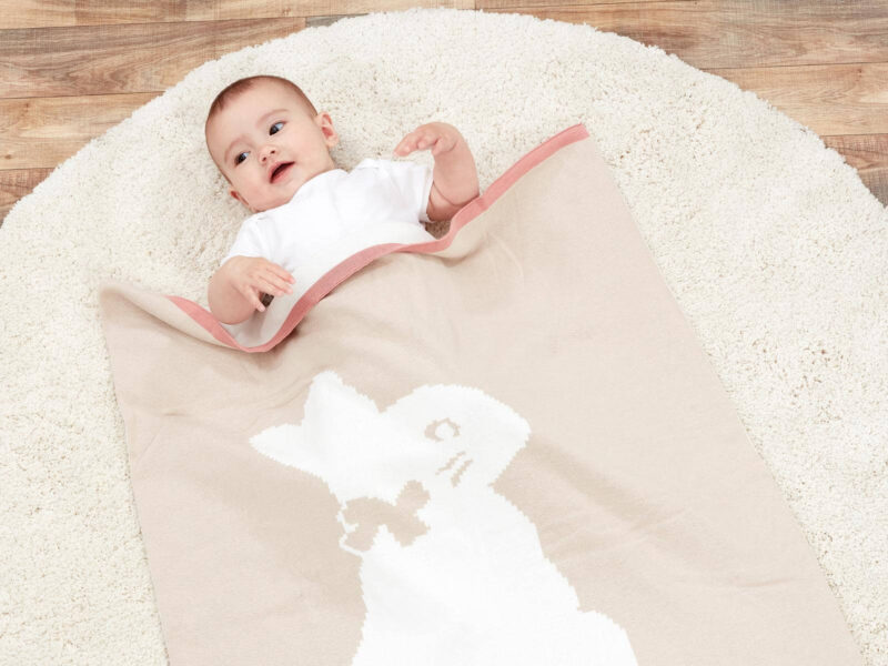 Flopsy Bunny Signature Knitted Blanket With Soft Toy