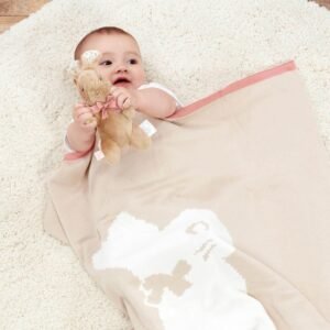 Flopsy Bunny Signature Knitted Blanket With Soft Toy