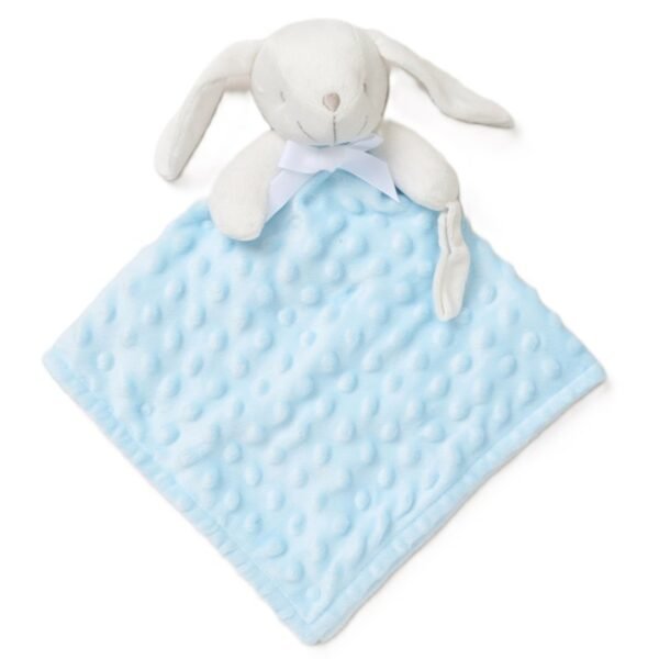 Bunny Bubble Velour Comforter- Sky