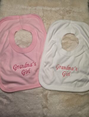 Grandmas Girl Pop On Bib